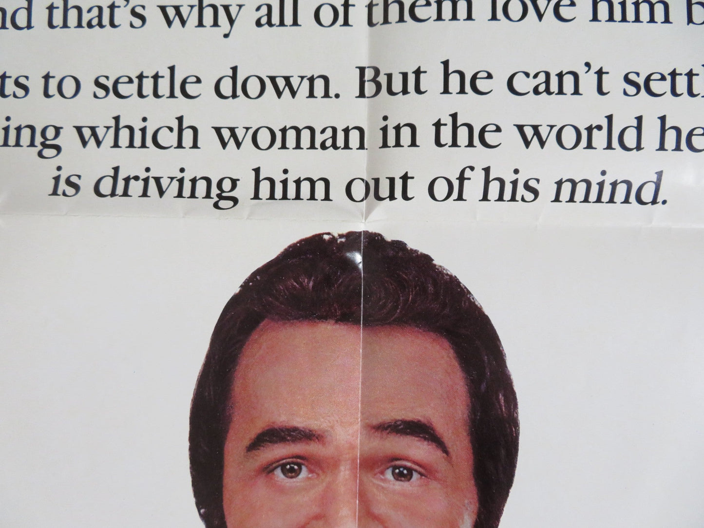 THE MAN WHO LOVED WOMEN - ADVANCE FOLDED US ONE SHEET POSTER BURT REYNOLDS 1986 Rendezvous Cinema Movie posters