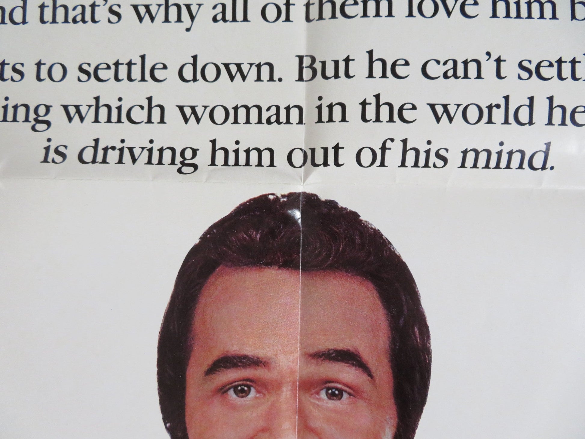 THE MAN WHO LOVED WOMEN - ADVANCE FOLDED US ONE SHEET POSTER BURT REYNOLDS 1986 Rendezvous Cinema Movie posters