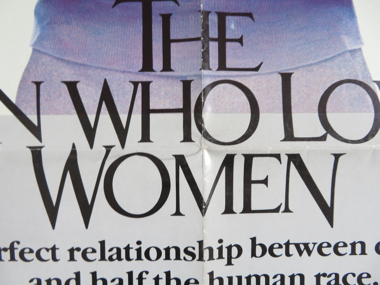 THE MAN WHO LOVED WOMEN - ADVANCE FOLDED US ONE SHEET POSTER BURT REYNOLDS 1986 Rendezvous Cinema Movie posters