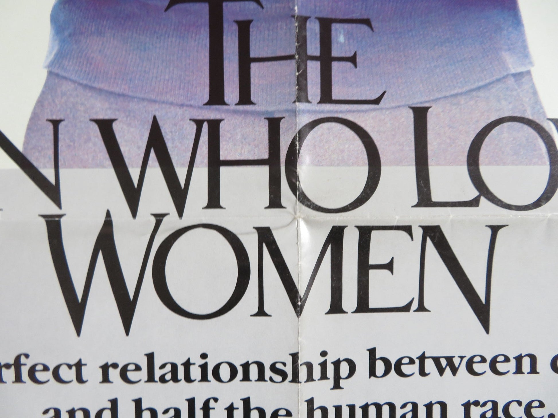 THE MAN WHO LOVED WOMEN - ADVANCE FOLDED US ONE SHEET POSTER BURT REYNOLDS 1986 Rendezvous Cinema Movie posters