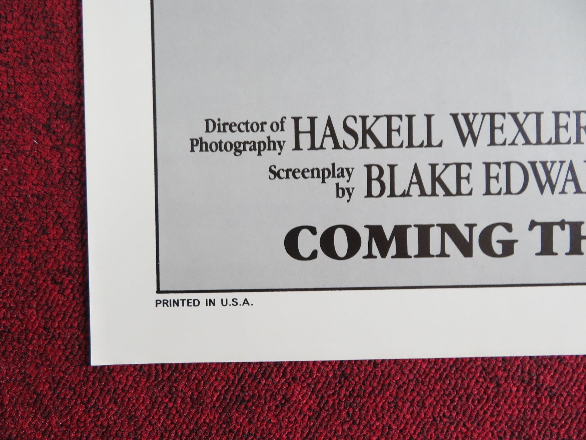 THE MAN WHO LOVED WOMEN - ADVANCE FOLDED US ONE SHEET POSTER BURT REYNOLDS 1986 Rendezvous Cinema Movie posters