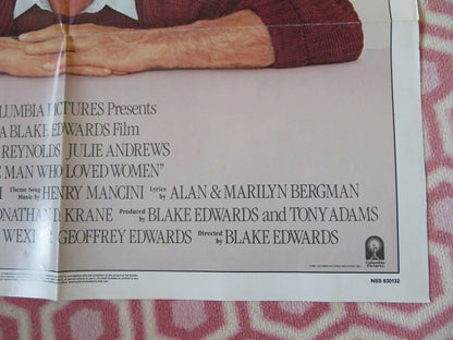 THE MAN WHO LOVED WOMEN FOLDED US ONE SHEET POSTER BURT REYNOLDS J ANDREWS 1983 Movie posters
