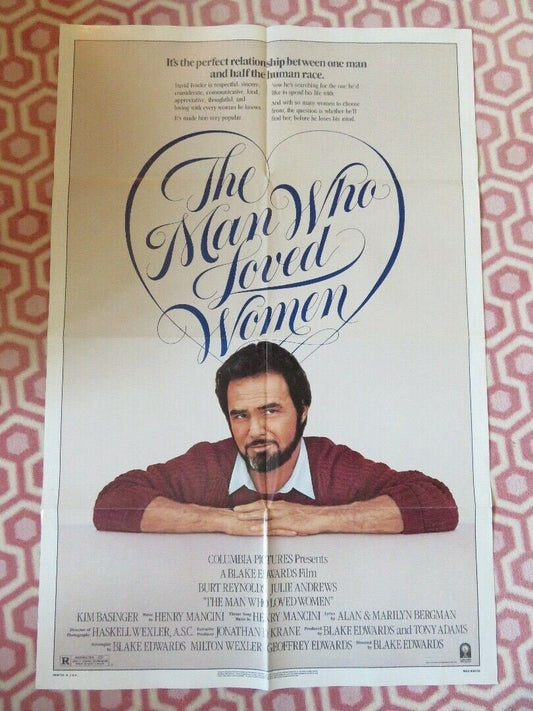 THE MAN WHO LOVED WOMEN FOLDED US ONE SHEET POSTER BURT REYNOLDS J ANDREWS 1983 Movie posters