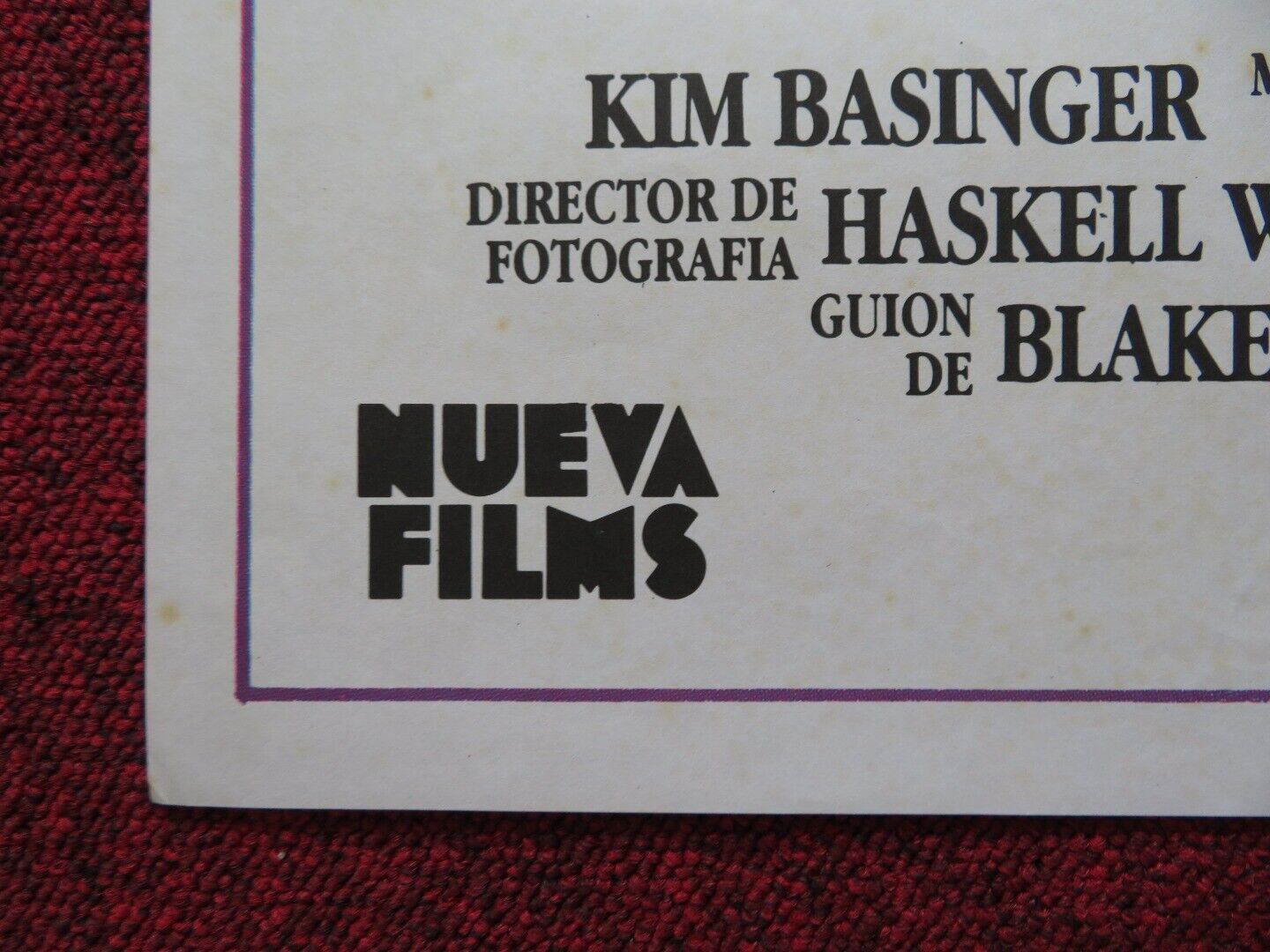 THE MAN WHO LOVED WOMEN SPANISH ROLLED POSTER BURT REYNOLDS JULIE ANDREWS 1984 Movie posters