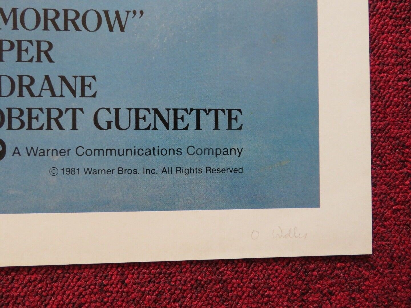 THE MAN WHO SAW TOMORROW US ONE SHEET POSTER ORSON WELLES PHILIP L. CLARKE 1981 Movie posters