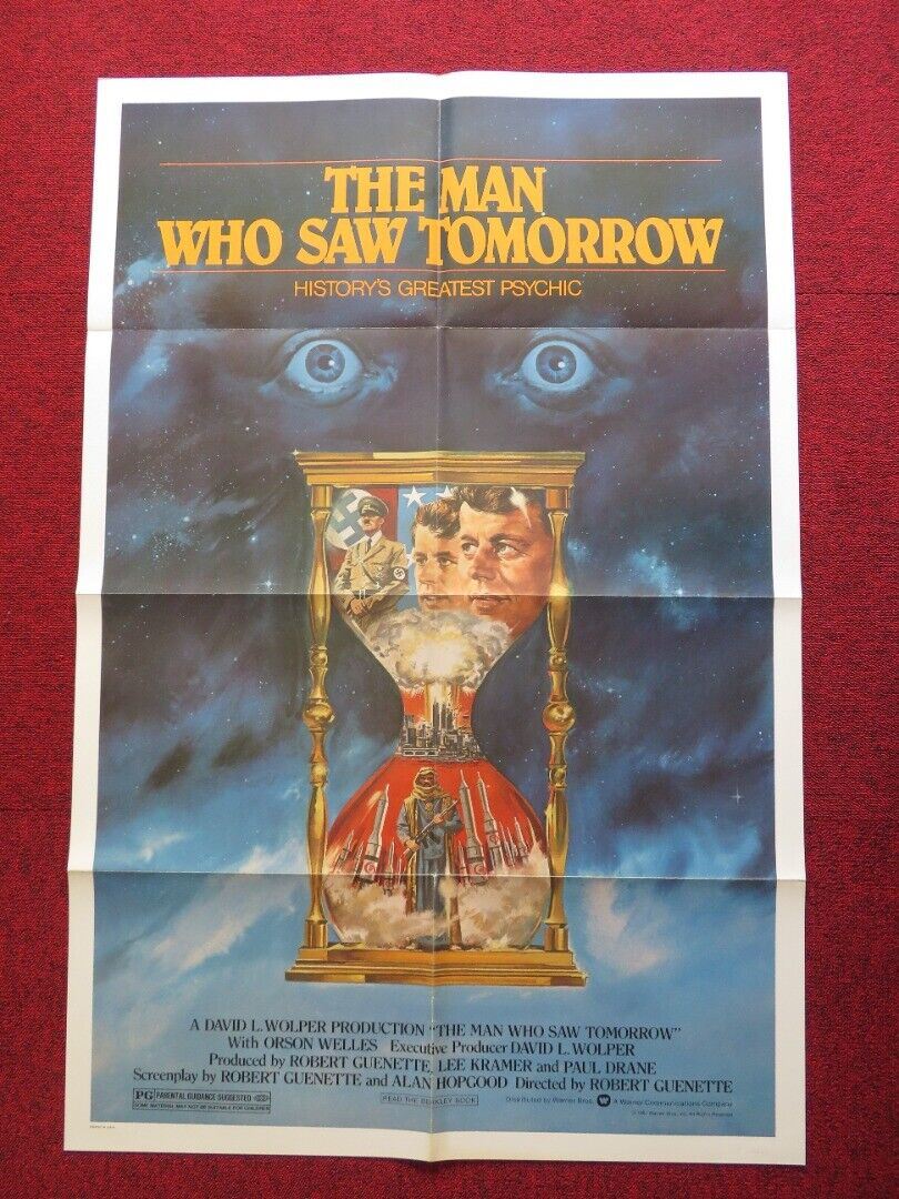THE MAN WHO SAW TOMORROW US ONE SHEET POSTER ORSON WELLES PHILIP L. CLARKE 1981 Movie posters
