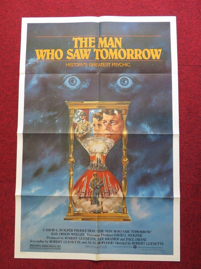 THE MAN WHO SAW TOMORROW US ONE SHEET POSTER ORSON WELLES PHILIP L. CLARKE 1981 Movie posters