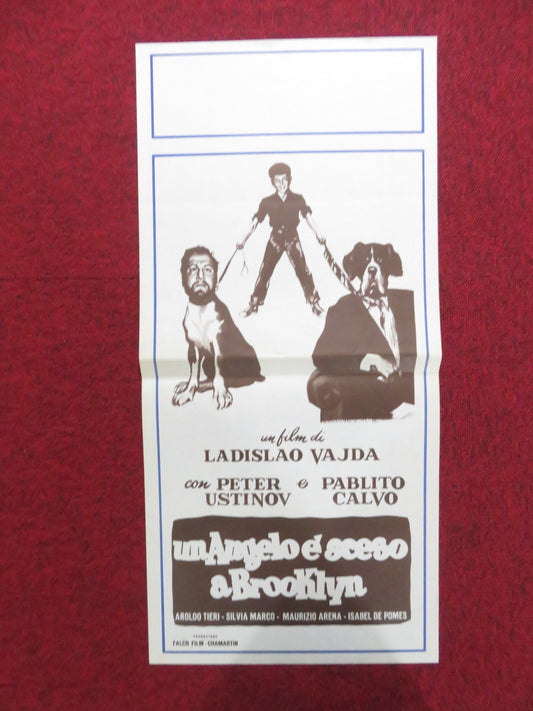 THE MAN WHO WAGGED HIS TAIL ITALIAN LOCANDINA POSTER PETER USTINOV 1957 Rendezvous Cinema Movie posters