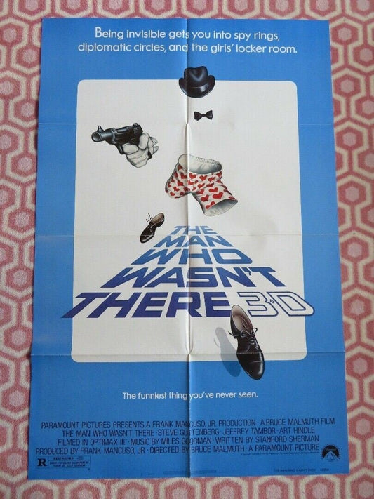 THE MAN WHO WASN'T THERE US ONE SHEET POSTER STEVE GUTTENBERG JEFFREY TAMBOR '83 Movie posters