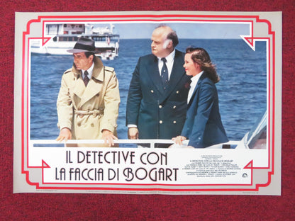 THE MAN WITH BOGART'S FACE - B ITALIAN FOTOBUSTA POSTER ROBERT SACCHI 1980 Rendezvous Cinema Movie posters