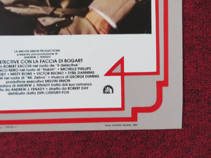 THE MAN WITH BOGART'S FACE - E ITALIAN FOTOBUSTA POSTER ROBERT SACCHI 1980 Rendezvous Cinema Movie posters