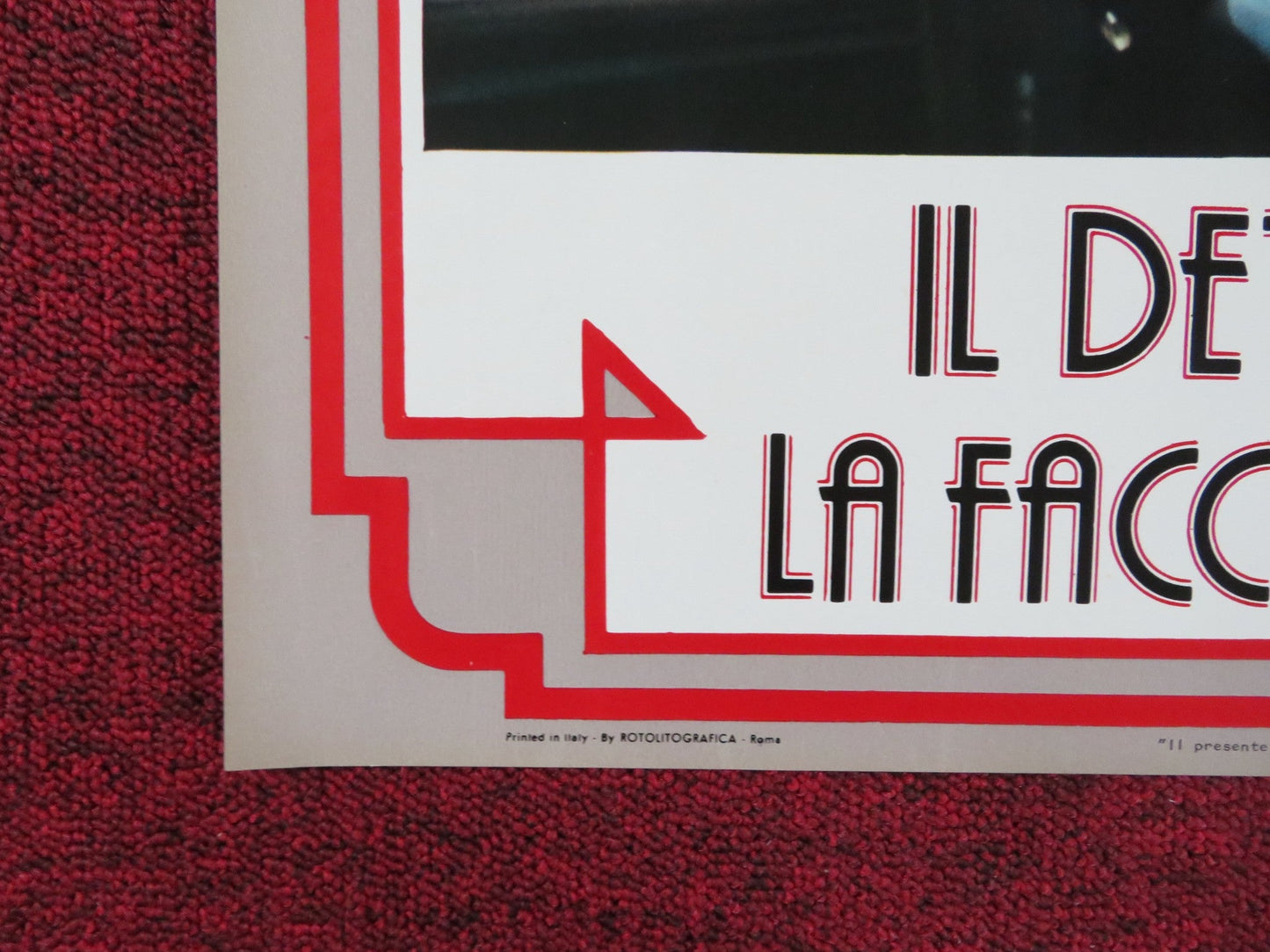 THE MAN WITH BOGART'S FACE - F ITALIAN FOTOBUSTA POSTER ROBERT SACCHI 1980 Rendezvous Cinema Movie posters