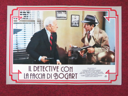 THE MAN WITH BOGART'S FACE - F ITALIAN FOTOBUSTA POSTER ROBERT SACCHI 1980 Rendezvous Cinema Movie posters