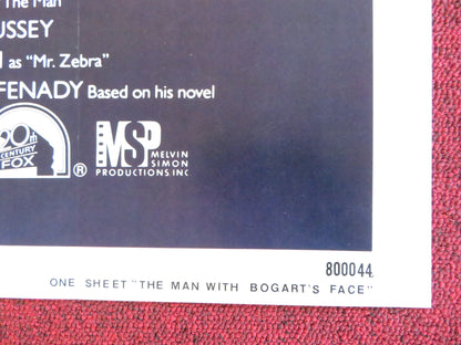 THE MAN WITH BOGART'S FACE FOLDED US ONE SHEET POSTER ROBERT SACCHI F. NERO 1980 Rendezvous Cinema Movie posters