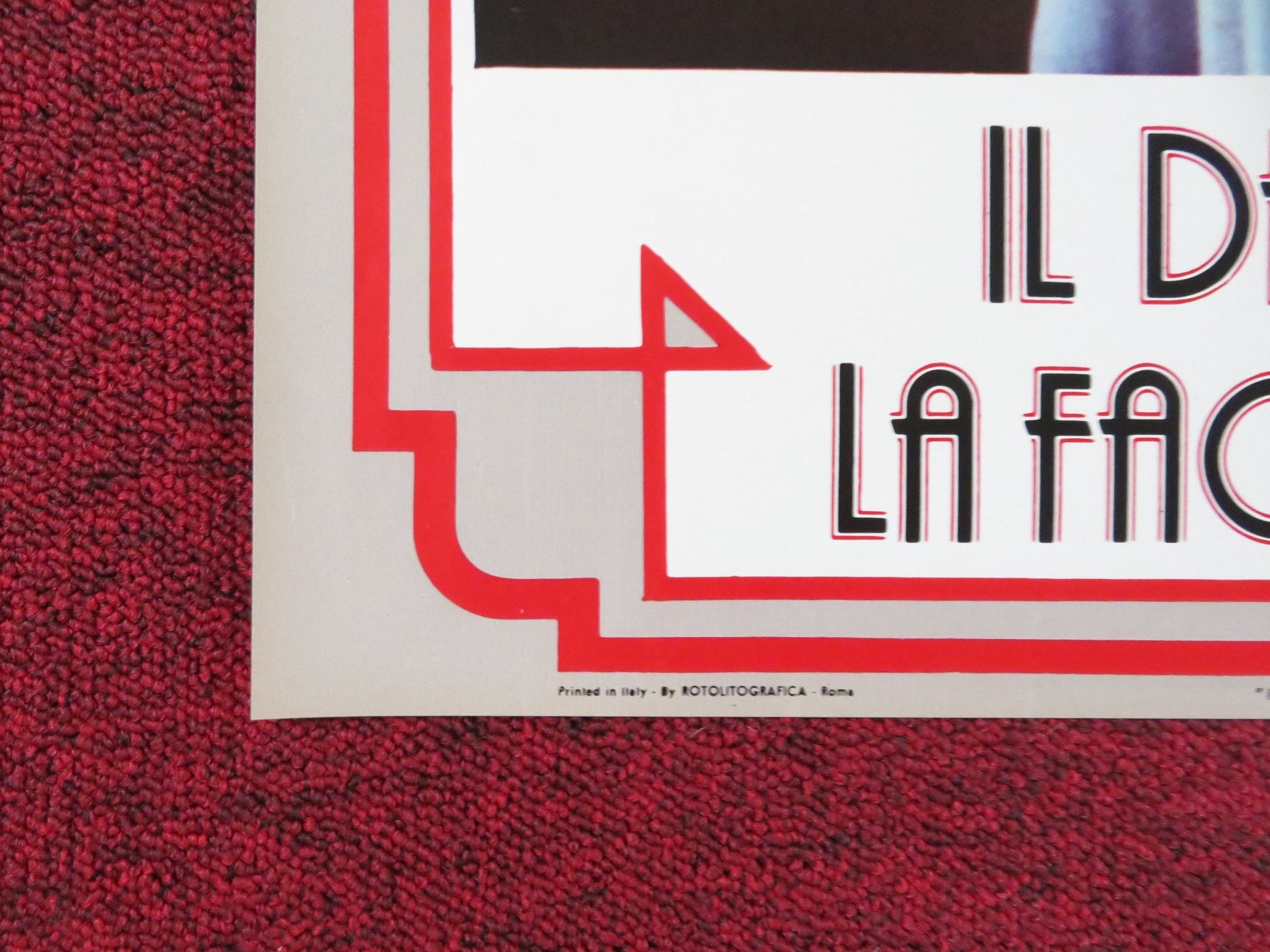 THE MAN WITH BOGART'S FACE - G ITALIAN FOTOBUSTA POSTER ROBERT SACCHI 1980 Rendezvous Cinema Movie posters