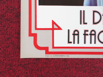 THE MAN WITH BOGART'S FACE - G ITALIAN FOTOBUSTA POSTER ROBERT SACCHI 1980 Rendezvous Cinema Movie posters