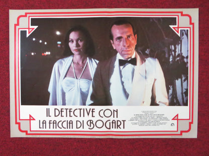 THE MAN WITH BOGART'S FACE - G ITALIAN FOTOBUSTA POSTER ROBERT SACCHI 1980 Rendezvous Cinema Movie posters