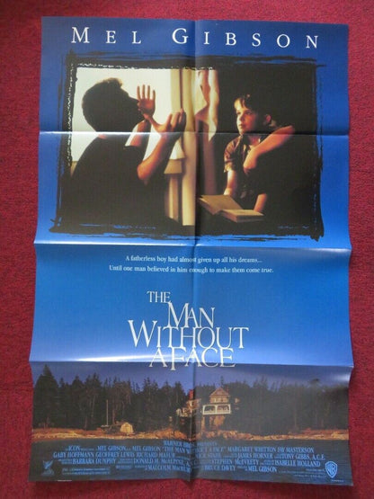THE MAN WITHOUT A FACE FOLDED US ONE SHEET POSTER MEL GIBSON NICK STAHL 1993 Movie posters