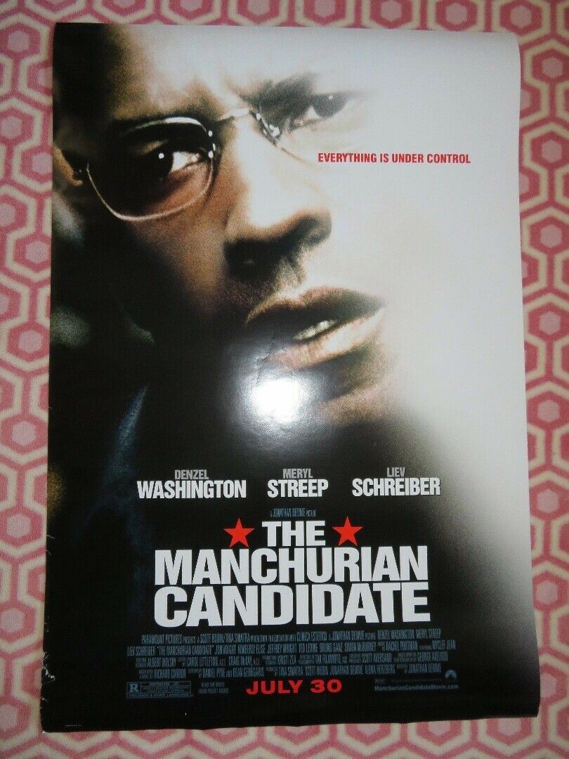 THE MANCHURIAN CANDIDATE ONE SHEET ROLLED POSTER DENZIL WASHINGTON M STREEP 2004 Movie posters