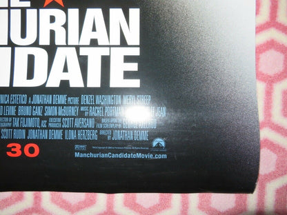 THE MANCHURIAN CANDIDATE ONE SHEET ROLLED POSTER DENZIL WASHINGTON M STREEP 2004 Movie posters
