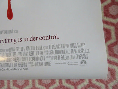 THE MANCHURIAN CANDIDATE US ONE SHEET ROLLED POSTER DENZEL WASHINGTON 2004 Rendezvous Cinema Movie posters