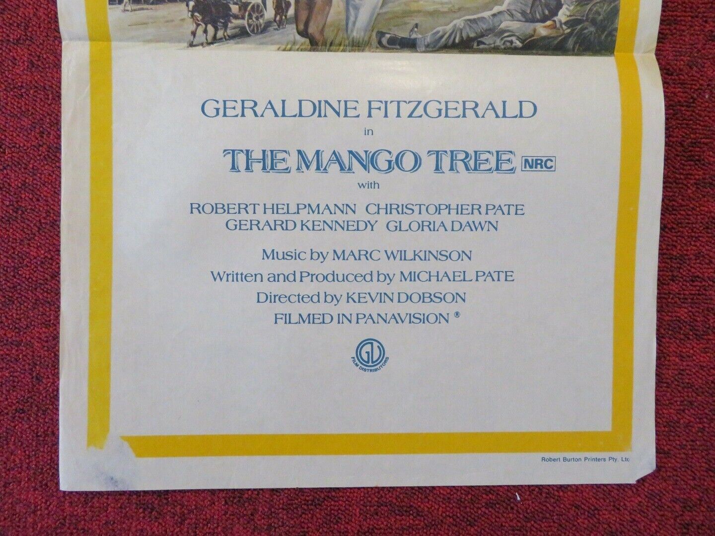 THE MANGO TREE FOLDED AUSTRALIAN DAYBILL POSTER GERALDINE FITZGERALD 1977 Movie posters