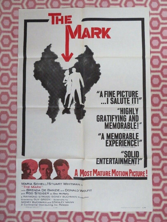 THE MARK ONE SHEET POSTER DONALD WOLFIT ROD STEIGER 1961 - Rendezvous Cinema