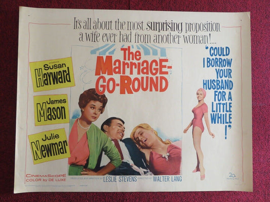THE MARRIAGE - GO - ROUND US HALF SHEET (22"x 28") POSTER SUSAN HAYWARD 1960 Movie posters
