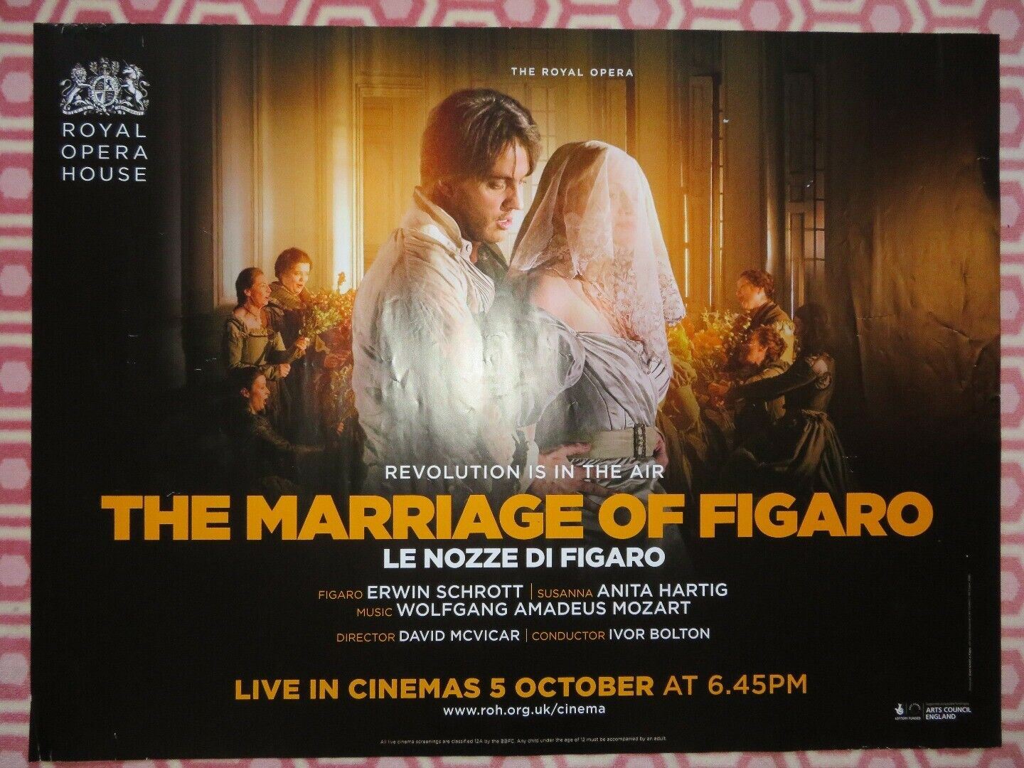 THE MARRIAGE OF FIGARO QUAD (30"x 40") ROLLED POSTER ROYAL OPERA HOUSE LIVE 2015 - Rendezvous Cinema