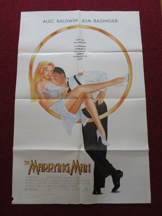 THE MARRYING MAN FOLDED US ONE SHEET POSTER ALEC BALDWIN KIM BASINGER 1991 Rendezvous Cinema Movie posters