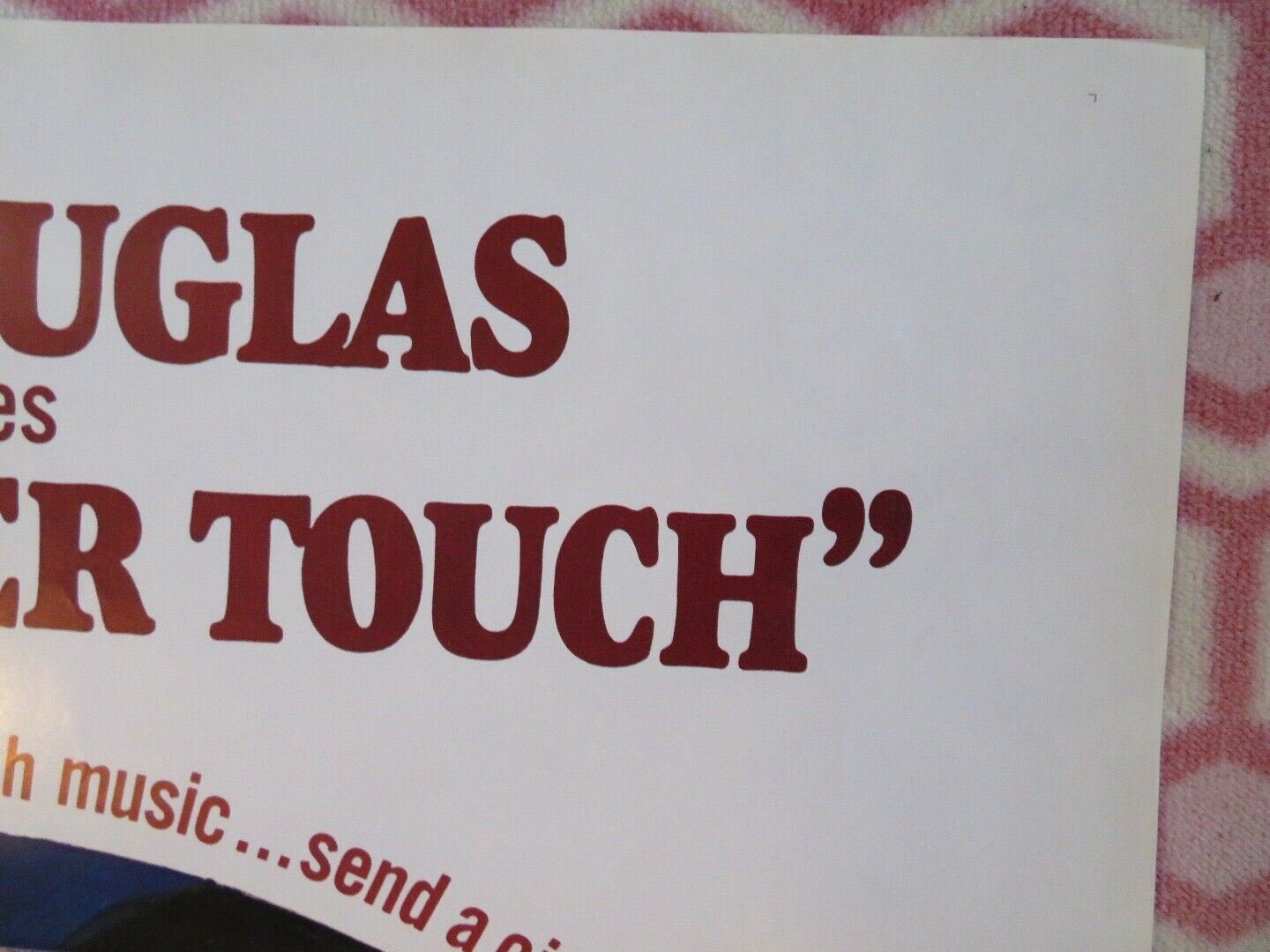 THE MASTER TOUCH US ONE SHEET POSTER KIRK DOUGLAS GIULIANO GEMMA 1972 Movie posters