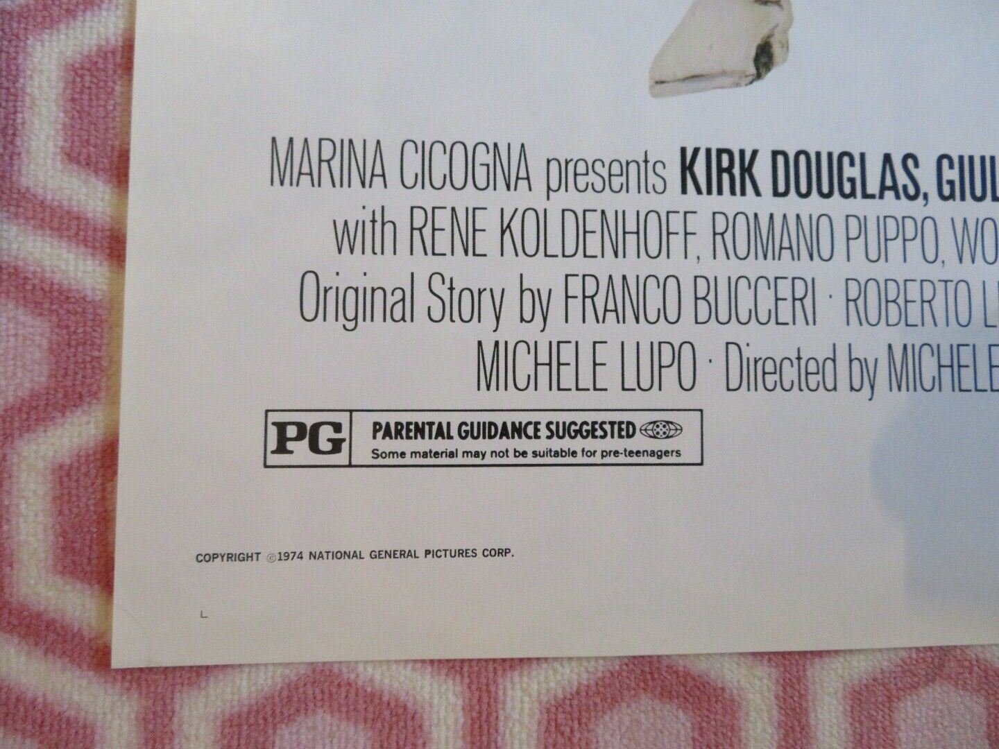 THE MASTER TOUCH US ONE SHEET POSTER KIRK DOUGLAS GIULIANO GEMMA 1972 Movie posters