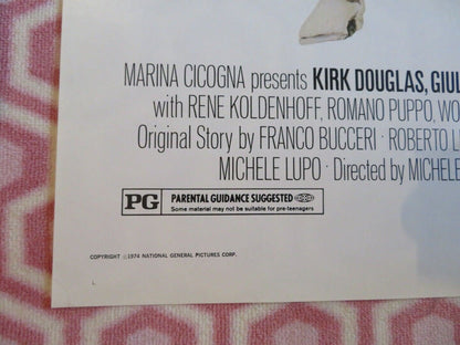 THE MASTER TOUCH US ONE SHEET POSTER KIRK DOUGLAS GIULIANO GEMMA 1972 Movie posters