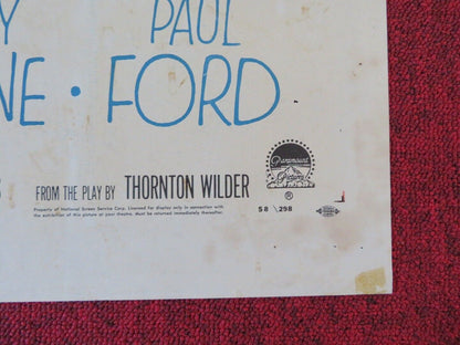 THE MATCHMAKER FOLDED US ONE SHEET POSTER SHIRLEY BOOTH ANTHONY PERKINS 1958 Movie posters