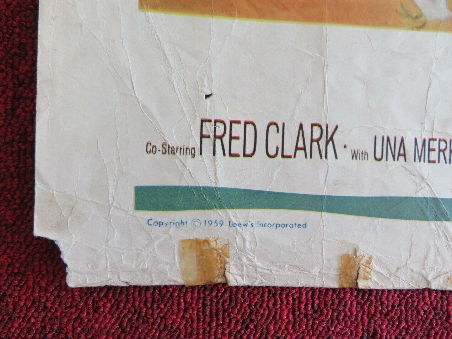 THE MATING GAME US HALF SHEET (22"x 28") POSTER DEBBIE REYNOLDS 1959 Movie posters