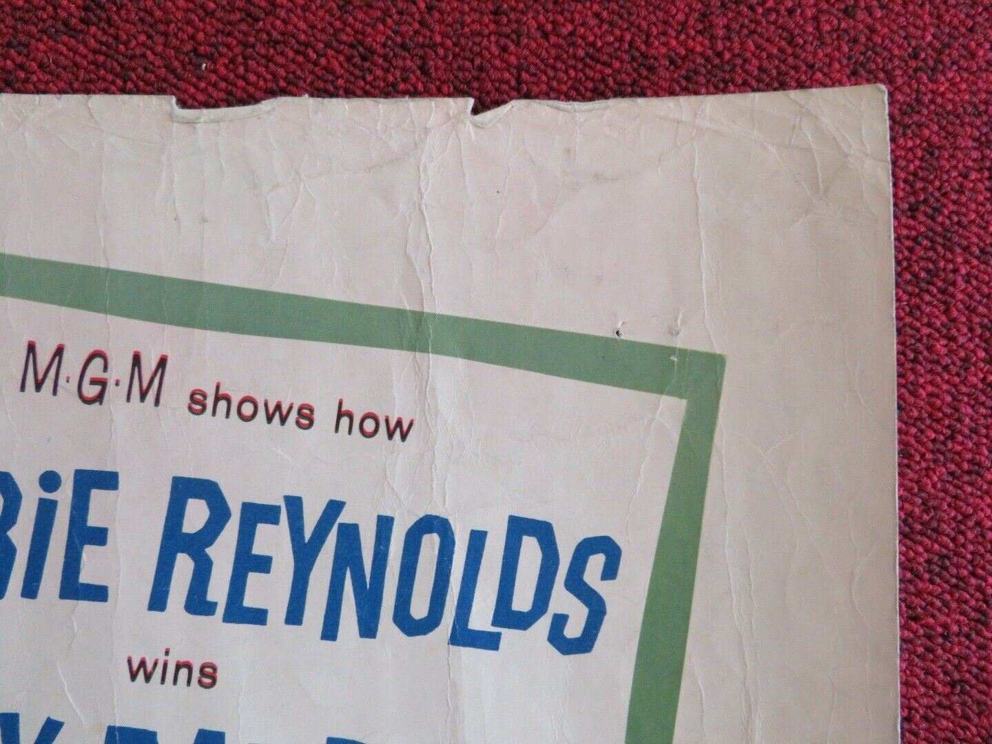 THE MATING GAME US HALF SHEET (22"x 28") POSTER DEBBIE REYNOLDS 1959 Movie posters