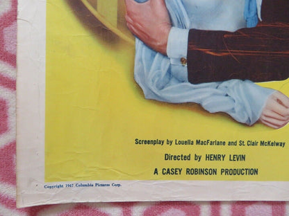 THE MATING OF MILLIE US HALF SHEET (22"x 28") POSTER GLENN FORD EVELYN 1947 - Rendezvous Cinema