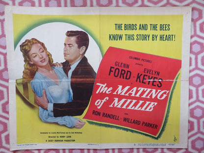 THE MATING OF MILLIE US HALF SHEET (22"x 28") POSTER GLENN FORD EVELYN 1947 - Rendezvous Cinema