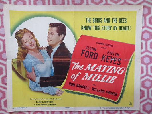 THE MATING OF MILLIE US HALF SHEET (22"x 28") POSTER GLENN FORD EVELYN 1947 - Rendezvous Cinema