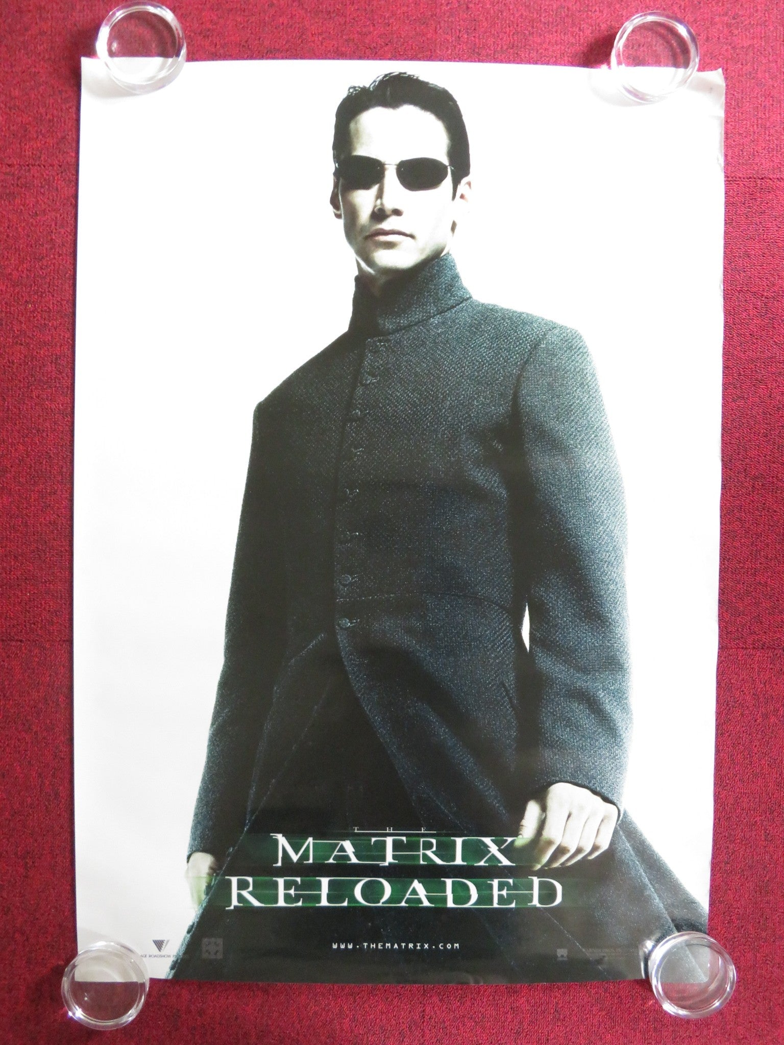 THE MATRIX RELOADED US ONE SHEET ROLLED POSTER KEANU REEVES L. FISHBURNE 2003 Rendezvous Cinema Movie posters