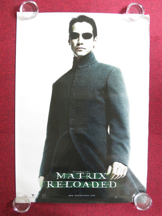 THE MATRIX RELOADED US ONE SHEET ROLLED POSTER KEANU REEVES L. FISHBURNE 2003 Rendezvous Cinema Movie posters
