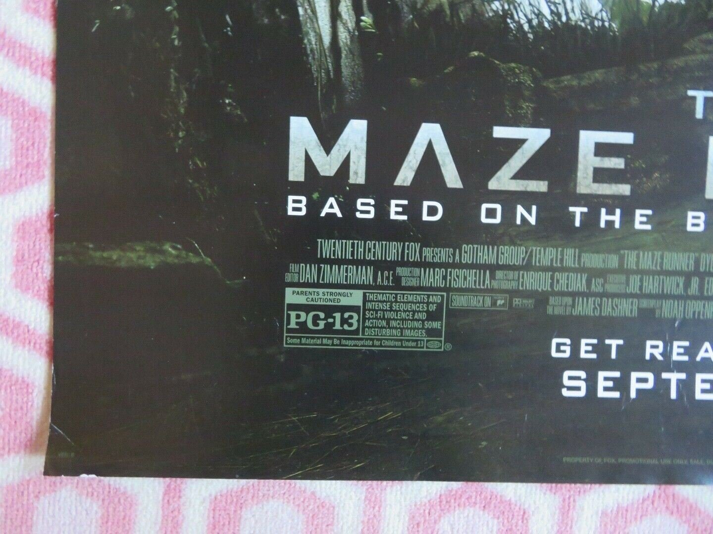 THE MAZE RUNNER VERSION B US ONE SHEET ROLLED POSTER JAMES DASHNER DYLAN O'BRIEN Movie posters