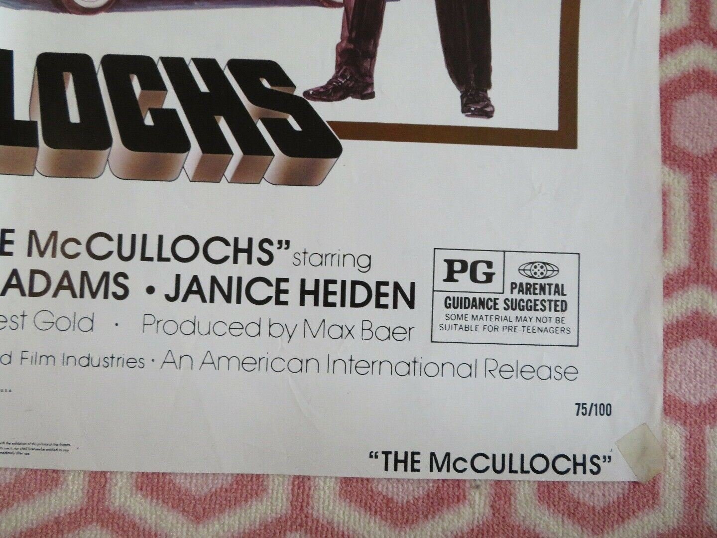 THE MCCULLOCHS US ONE SHEET POSTER FORREST TUCKER MAX BAER 1975 Movie posters