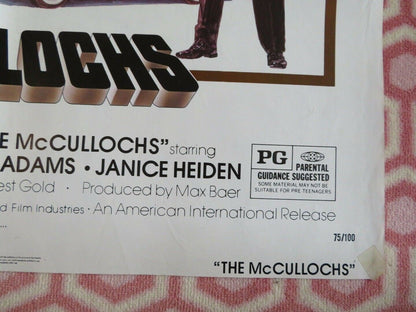 THE MCCULLOCHS US ONE SHEET POSTER FORREST TUCKER MAX BAER 1975 Movie posters