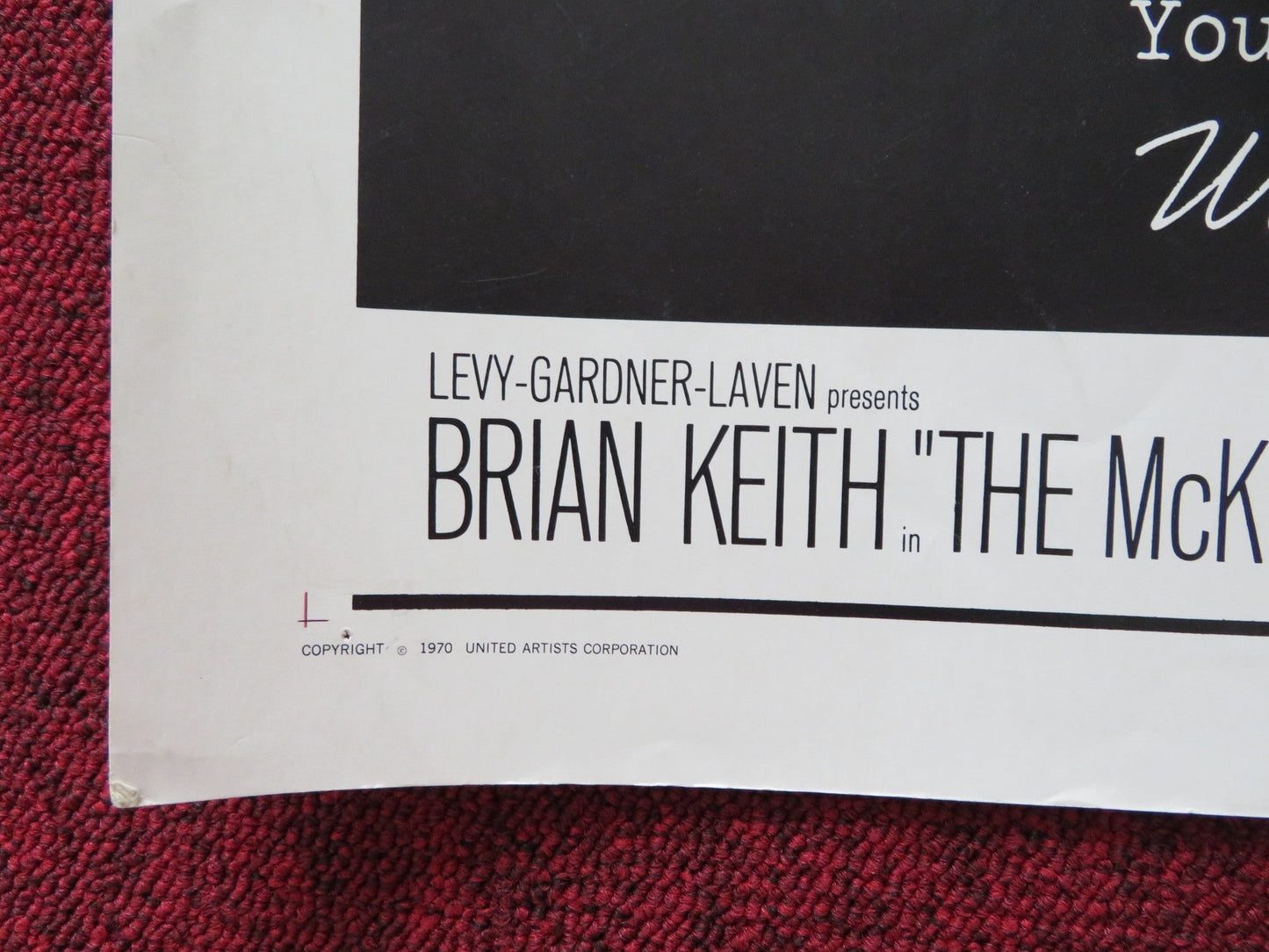 THE MCKENZIE BREAK US HALF SHEET (22"x 28") POSTER BRAIN KEITH HELMUT GRIEM 1970 Rendezvous Cinema Movie posters