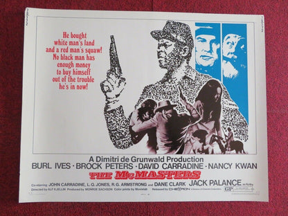 THE MCMASTERS US HALF SHEET (22"x 28") POSTER BURL IVES BROCK PETERS 1970 - Rendezvous Cinema