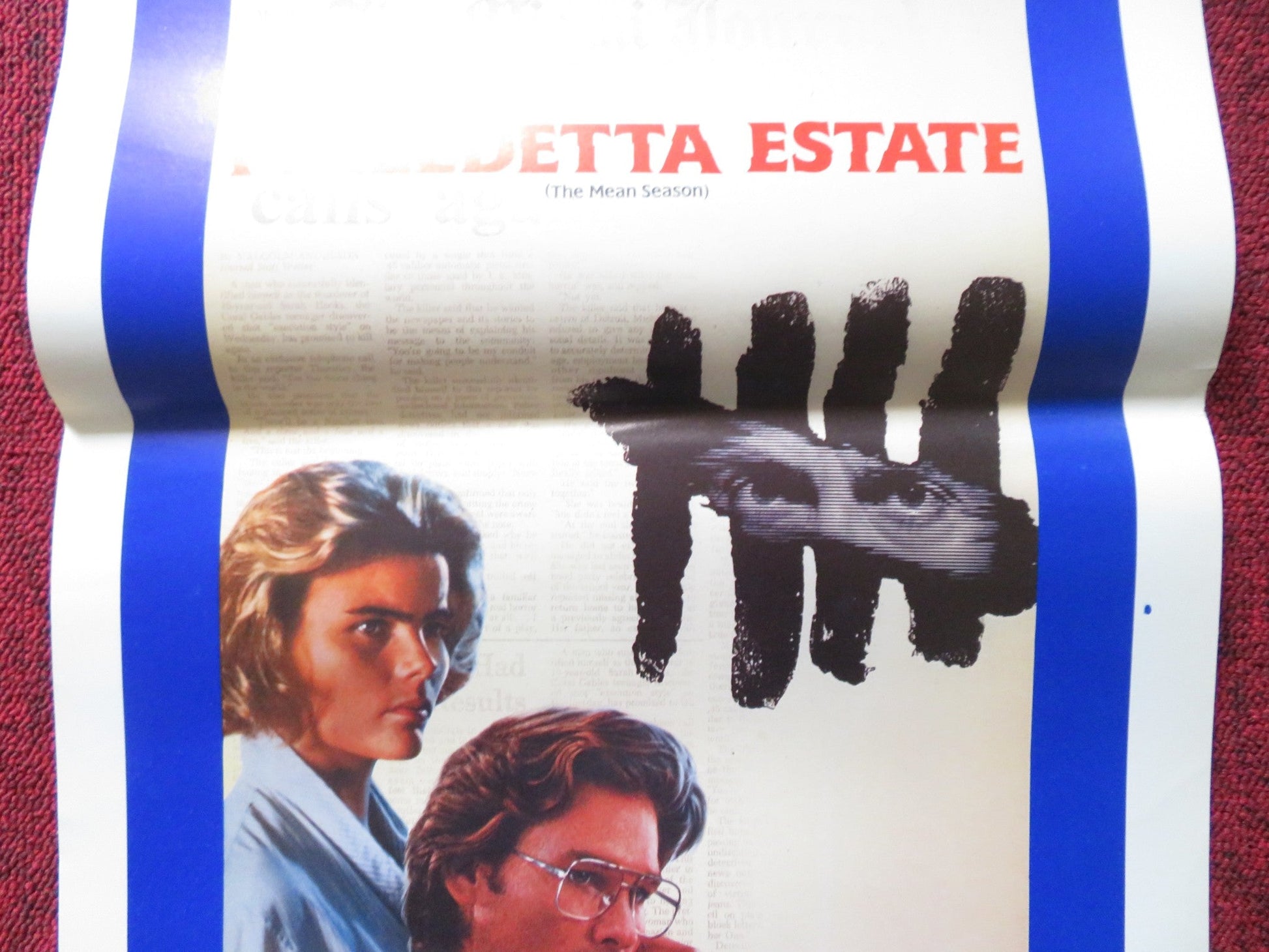 THE MEAN SEASON ITALIAN LOCANDINA POSTER KURT RUSSELL MARIEL HEMINGWAY 1985 Rendezvous Cinema Movie posters