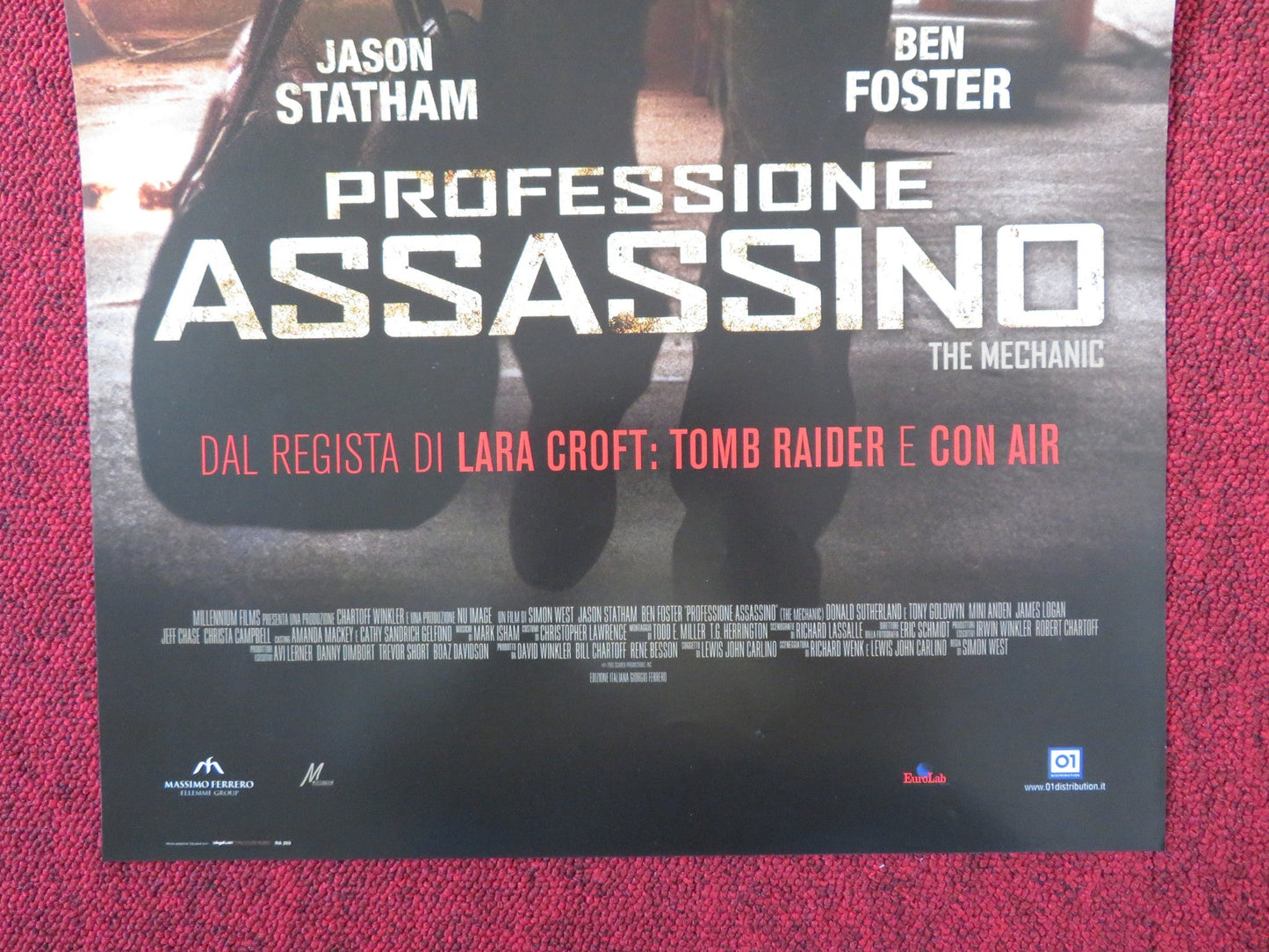 THE MECHANIC ITALIAN LOCANDINA POSTER JASON STATHAM BEN FORSTER 2011 Rendezvous Cinema Movie posters