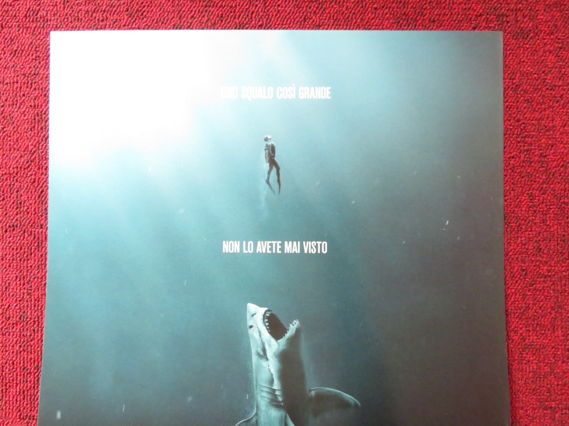 THE MEG ITALIAN LOCANDINA POSTER JASON STATHAM LI BINGBING 2018 Rendezvous Cinema Movie posters