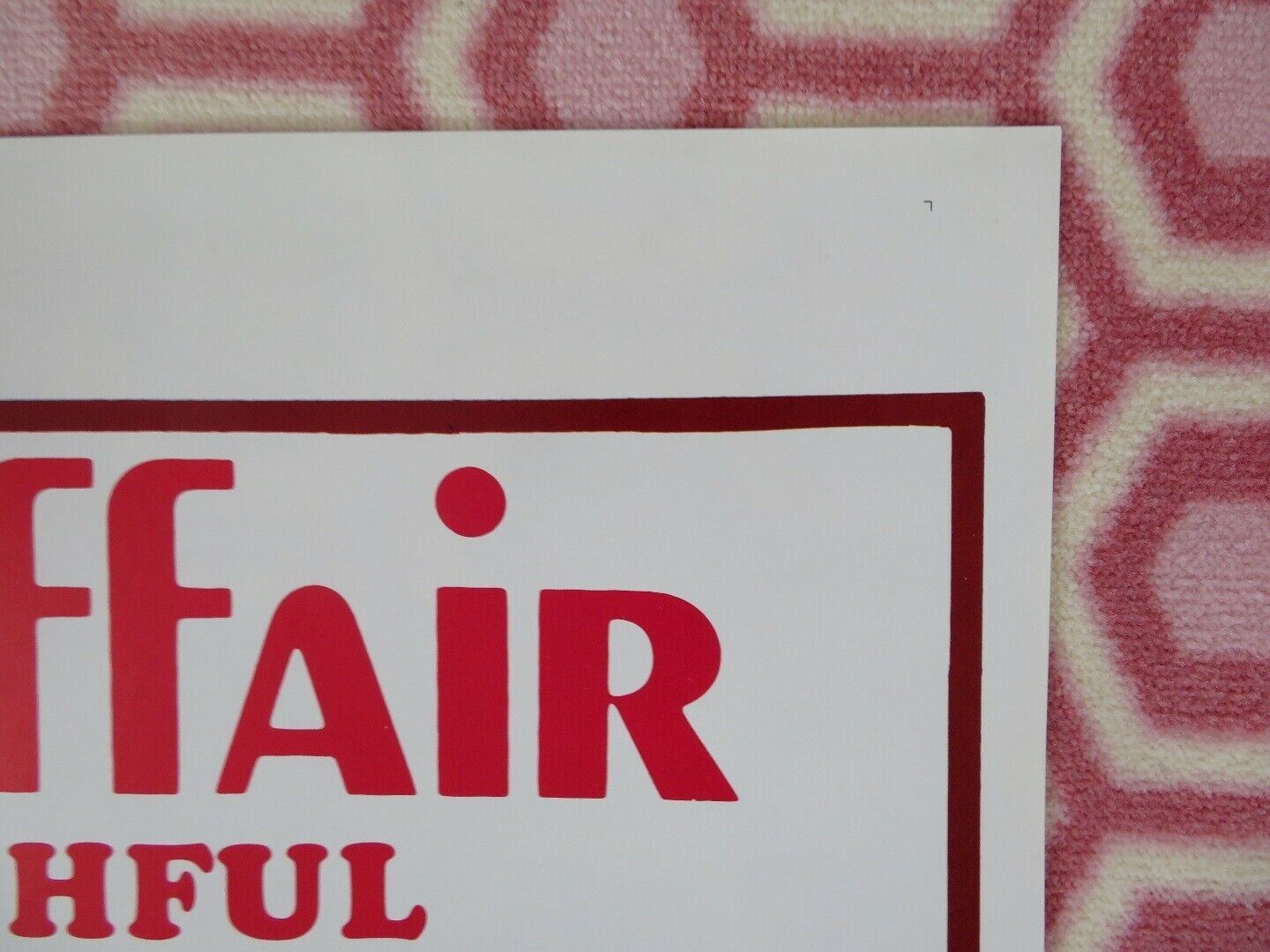 THE MELON AFFAIR ONE SHEET POSTER FOLDED FRANK CORSENTINO HAJI COMEDY 1978 Movie posters